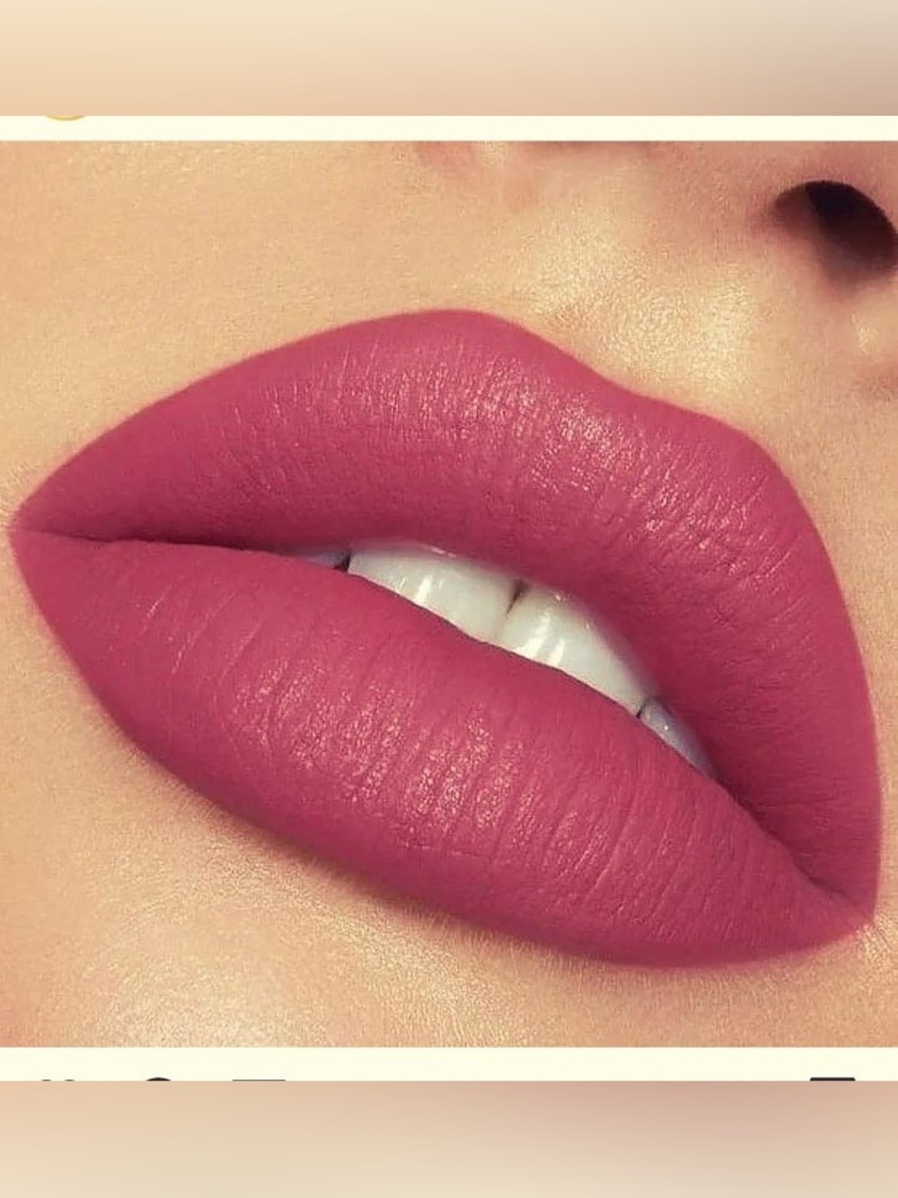 Matte Lipstick —Crave- Rich Rose Pink - argan oil infused